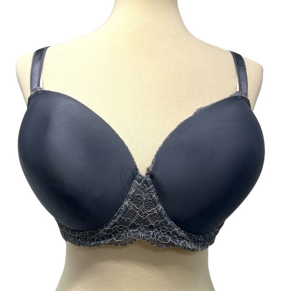 Victoria’s Secret Dream Angel Gray Demi Lace Bra Women’s 38DDD - Picture 2 of 10
